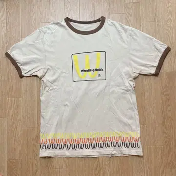 맥도날드 링거 티셔츠 프린트 로고 90s