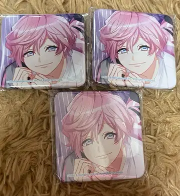 A3! B's-LOG 비즈로그 스퀘어 캔뱃지 무쿠 3개 세트