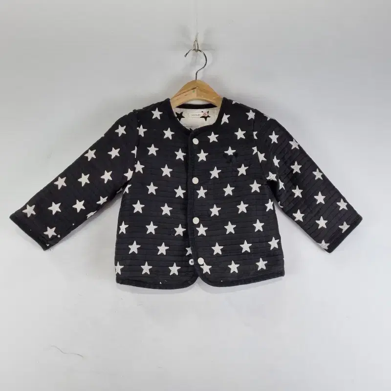 Z6224 Kids 4T/Bebe De Pino Black Star Quilted Jacket