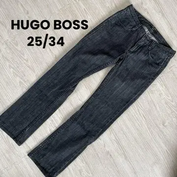 [레어] HUGO BOSS 휴고 보스 팬츠 데님 팬츠 자수 그레이