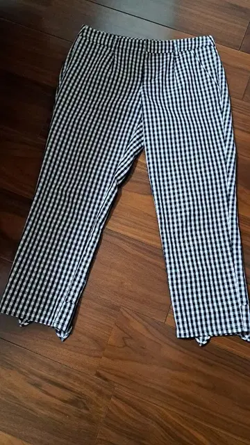 프랑슈리페 셰리 라파 깅엄 체크 팬츠 토끼 귀