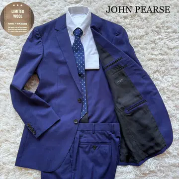 새상품급 JOHN PEARSE 수트 뉴질랜드 울 블루 계열 AB6