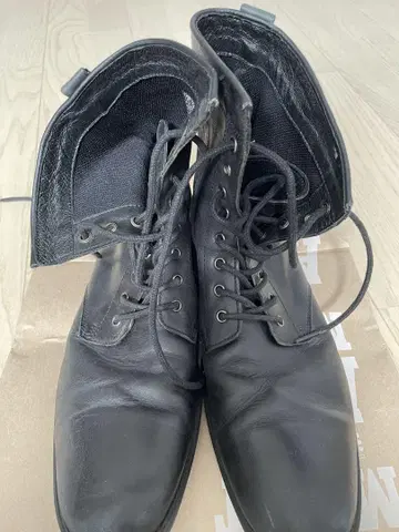 남성용 부츠 블랙 천연 가죽