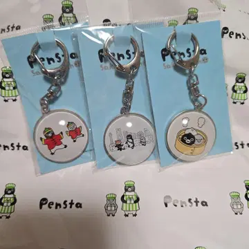 Suica 펭귄 유리 키링 펜스타 사쿠라기쵸 한정판 3종 세트