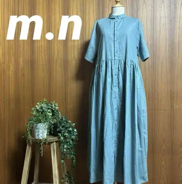m.n 프렌치 린넨 롱 원피스