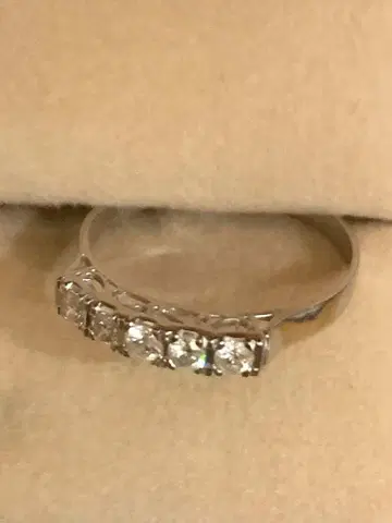 플라티나 900 다이아몬드 0.30ct 이터니티 반지