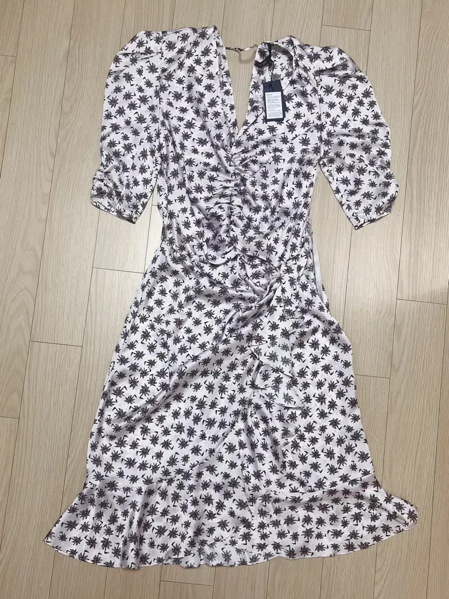 Maje Floral Shirring Onepiece