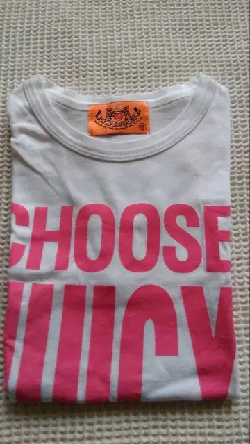 화이트 티셔츠 CHOOSE JUICY