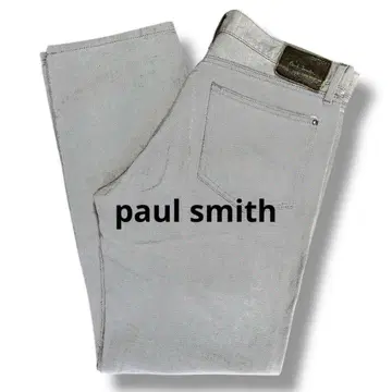 폴스미스 코튼 팬츠 가죽 패치 paul smith 아카이브