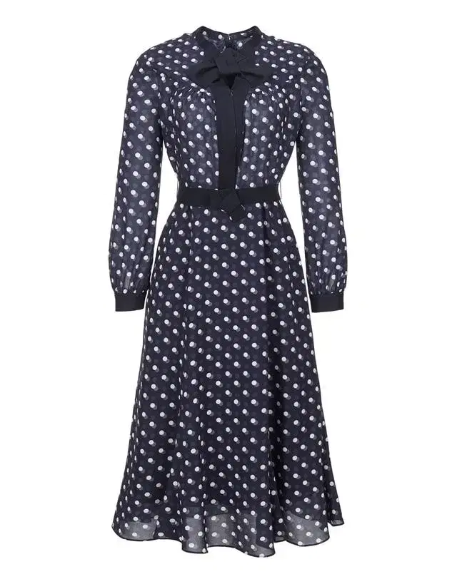 Jillstuart Dot Pattern Ribbon Point Long Onepiece 55
