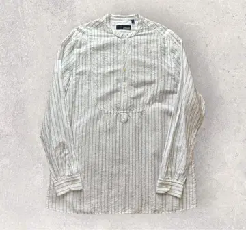LARDINI 라르디니 스트라이프 밴드 카라 셔츠 풀오버 L