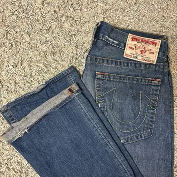 TRUE RELIGION TONY 34 부츠 컷 데님 팬츠 플레어
