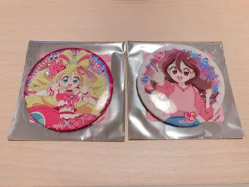 부르주라 키미와 아이돌 프리큐어 홀로그램 캔뱃지 큐어 아이돌 사쿠라 우타