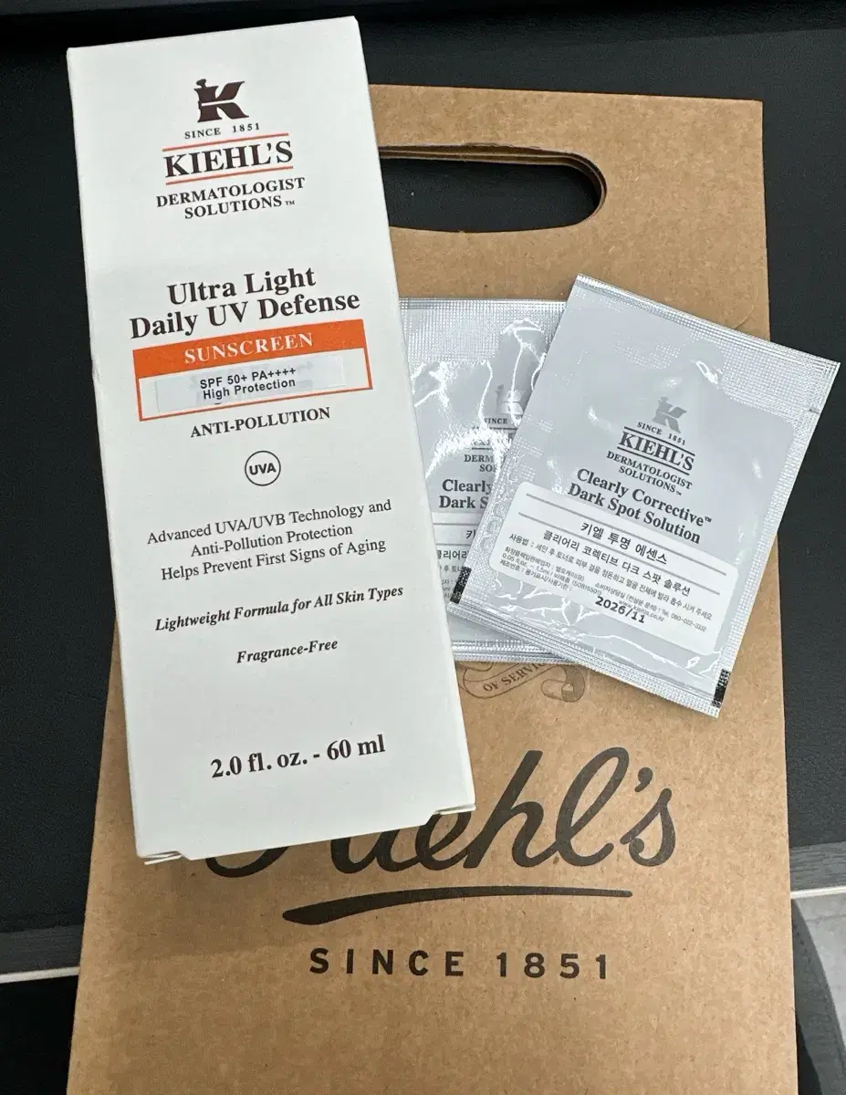 New) Kiehl's Daily UV Defense Sunscreen 60ml