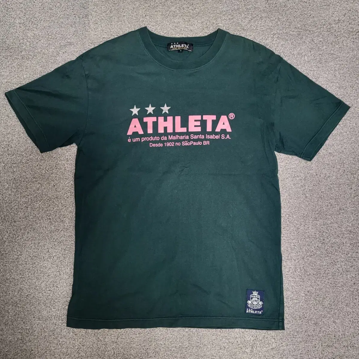 Athleta 아틀래타 빈티지 프린팅 반팔 티셔츠 L(100)