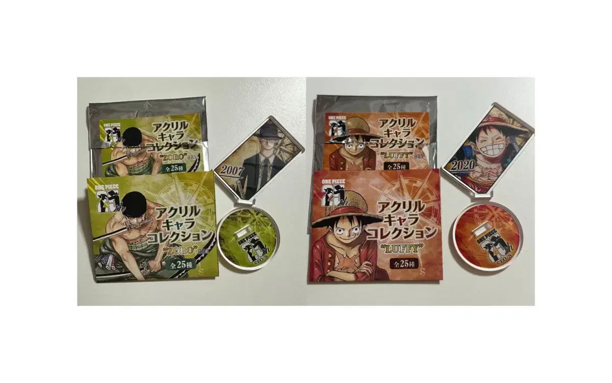 개별O) 원피스 점프샵굿즈 조로 루피 아크릴캐릭터컬렉션 조로굿즈 루피굿즈