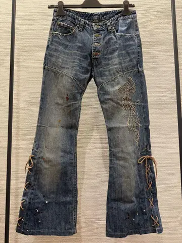 00s tornado mart flare 데님 크로스 데님