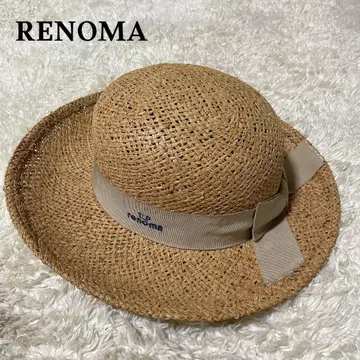 인기 상품] RENOMA 레노마 밀짚모자 캉캉 모자 여성용 여름 천연 풀