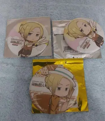 진격의 거인 애니메이트 카페 애니 캔뱃지