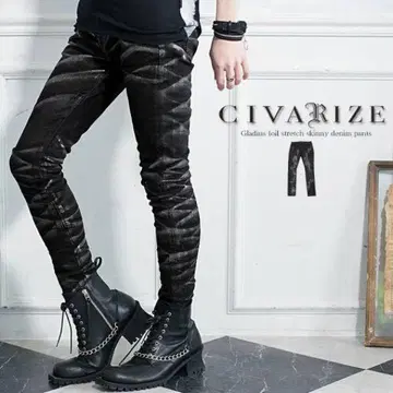CIVARIZE 시버라이즈 호일 스트레치 스키니 데님 팬츠