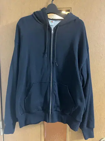 Beams 별주 FRUIT OF THE LOOM 네이비 후드티 M 사이즈