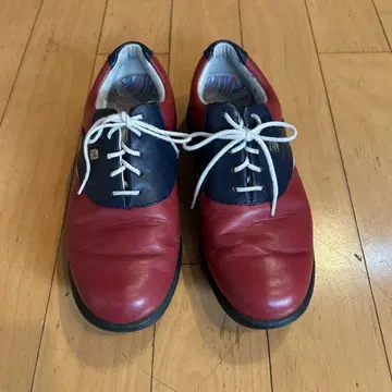 중고 FOOTJOY DRYJOYS 빨간색/네이비 레드 사이즈 23.5 W
