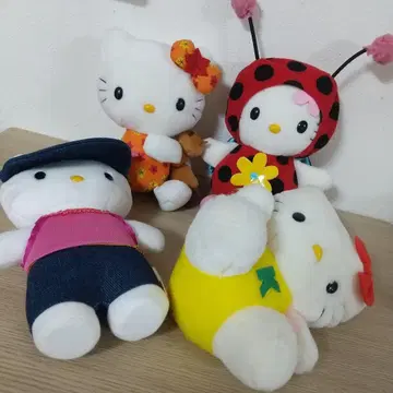 헬로키티 레트로 봉제 인형 세트