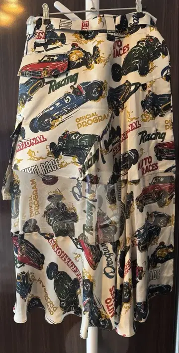 25S/S Sacai 사카이 Car Race Print Skirt 스커트
