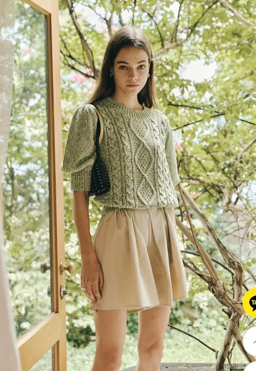 eyeye Carriage Puff Knit Green Free