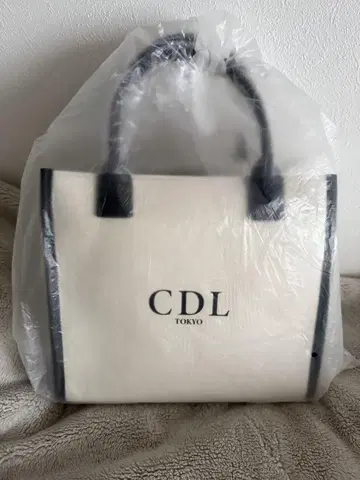 CDL 캔버스 토트 백 SMALL 화이트