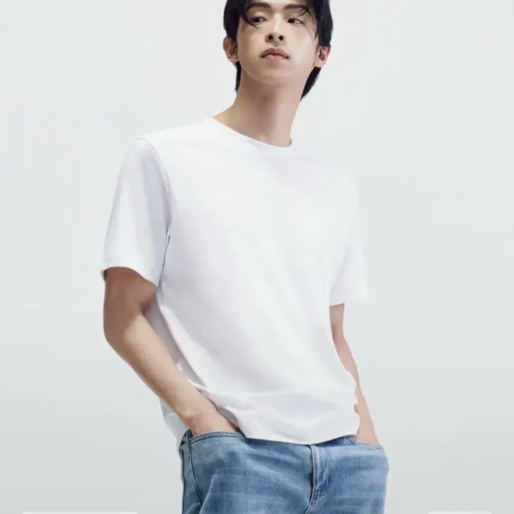 ★LMOOD★ Luna Garment Dying Half T-Shirt Charcoal L4AT0007C LMOOD | 엘무드 Lmood luna Garment Dyeing Half T-shirt