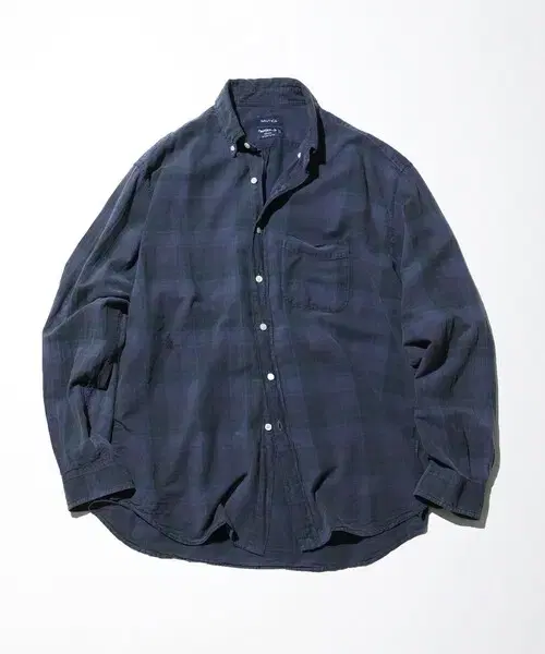 (JP Discount/M) Nautica Japan x Akio Hasegawa Madras Check Shirt Blue