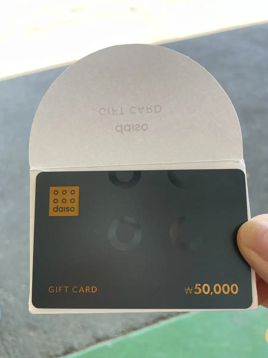 Daiso 50,000 won gift card