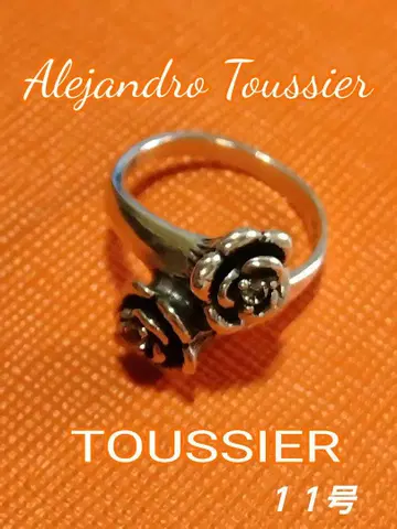 TOUSSIER / 투시 장미 모티브 925 실버 반지