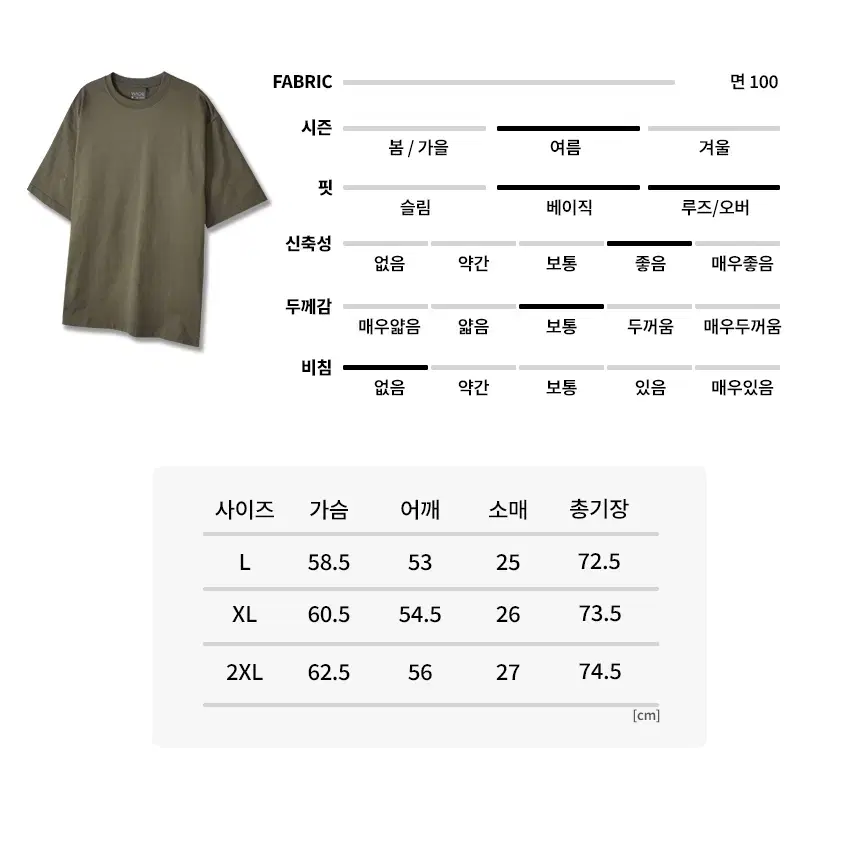 1+1 쿨링 반팔티셔츠 L-2XL