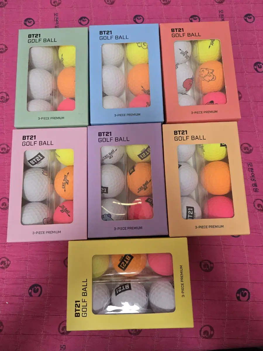 BT21 골프공 (골프공 무광 하프)