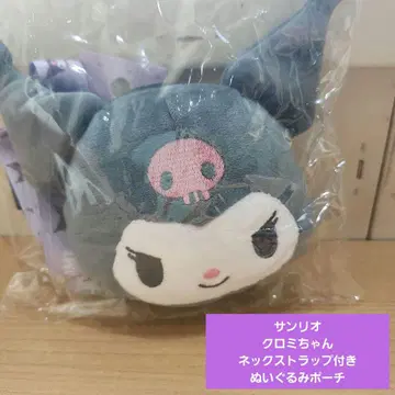 Sanrio 산리오 넥스트랩이 달린 봉제 인형 파우치 쿠로미