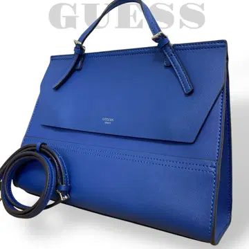 GUESS 게스 2way 숄더백 토트백 블루