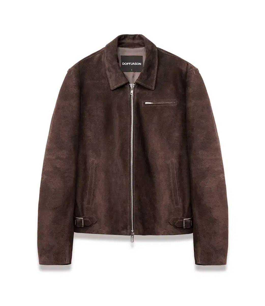 [L] Doffjason Pull-Up Suede Classic Single Jacket Mocha