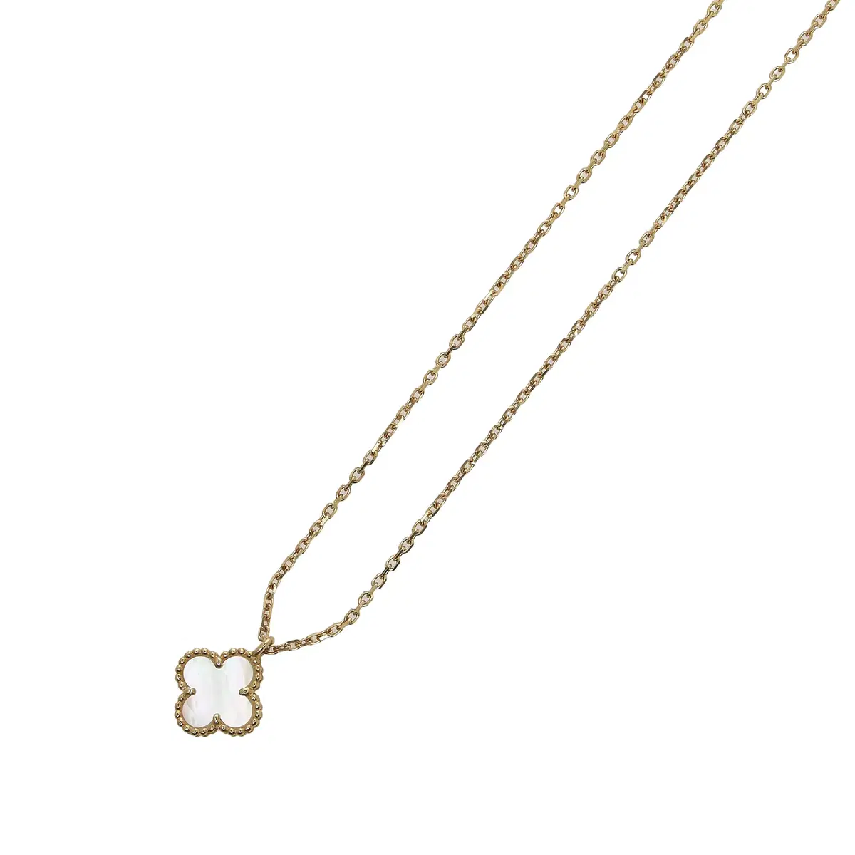 Van Cleef VCARF69100 Sweet Alhambra Mother-of-Pearl Yellow Gold