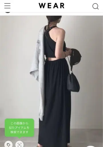 <6(ROKU)>BACK SLIT DRESS/원피스 그린 등 트임