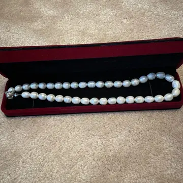 담수 진주 바로크 대형 진주 목걸이 49cm