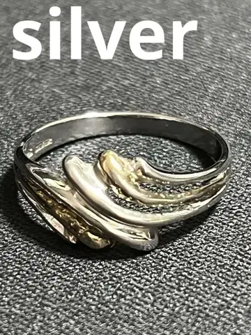 웨이브 디자인 실버 15호 반지 silver 은