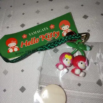 헬로키티 키티&미미 체리 야마가타 한정판 네자케 스트랩