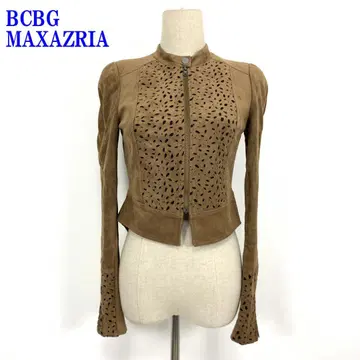 BCBG 맥스 아즈리아 노카라 자켓 브라운 XXS C2974