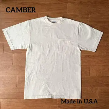 CAMBER 베이지 헤비 웨이트 포켓 티셔츠 USA제 M 사이즈