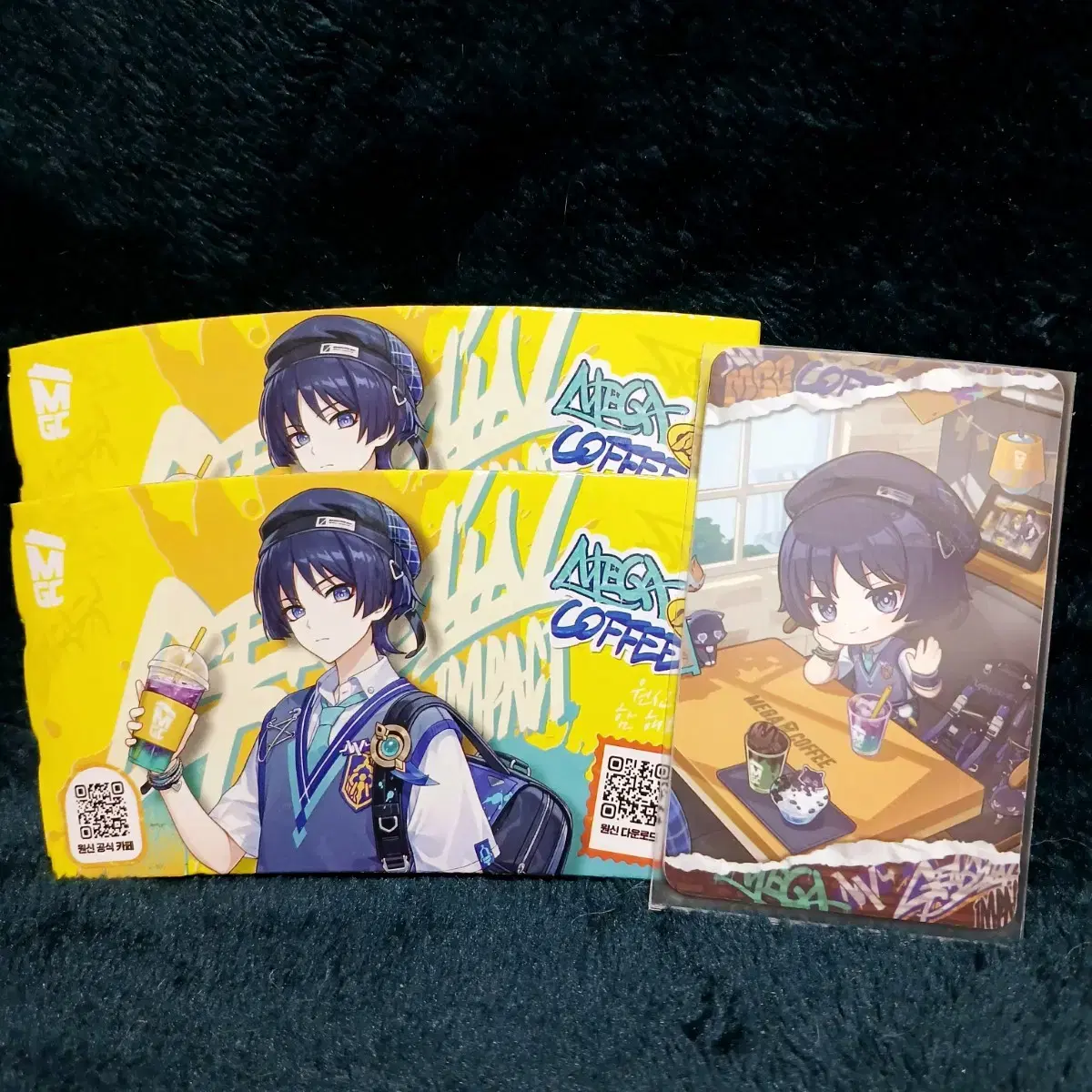 Genshin Impact - Mega Coffee Collaboration Wanderer Cup Holder + Photocard (Redeem Code X)