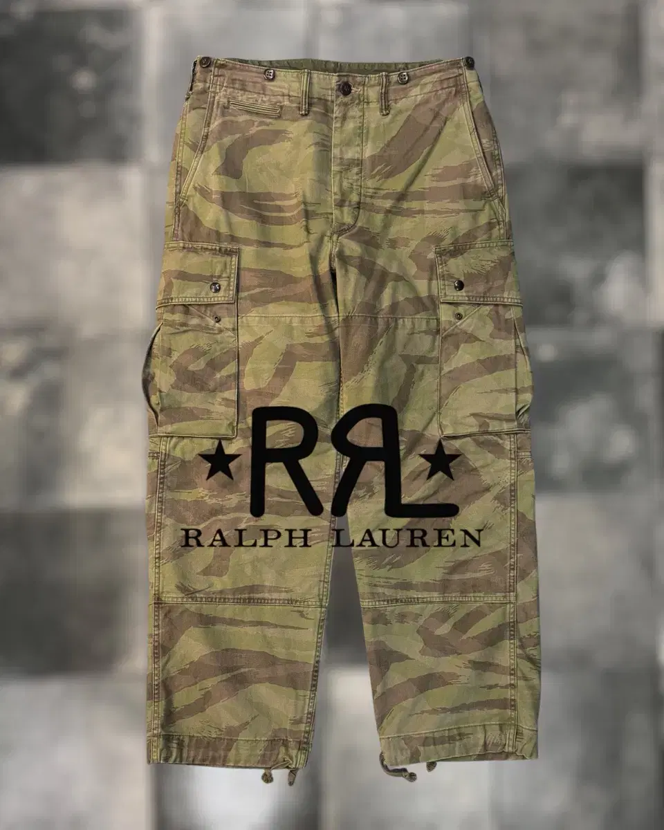 RRL 더블알엘 카모 트윌 카고 팬츠