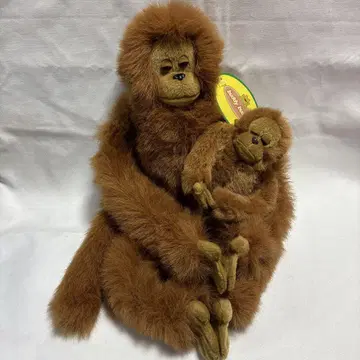 봉제 인형 오라우탄 원숭이 부모와 자식 세트