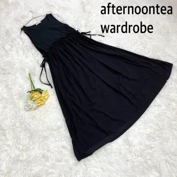 애프터눈 티 옷장 네이비 A 라인 원피스